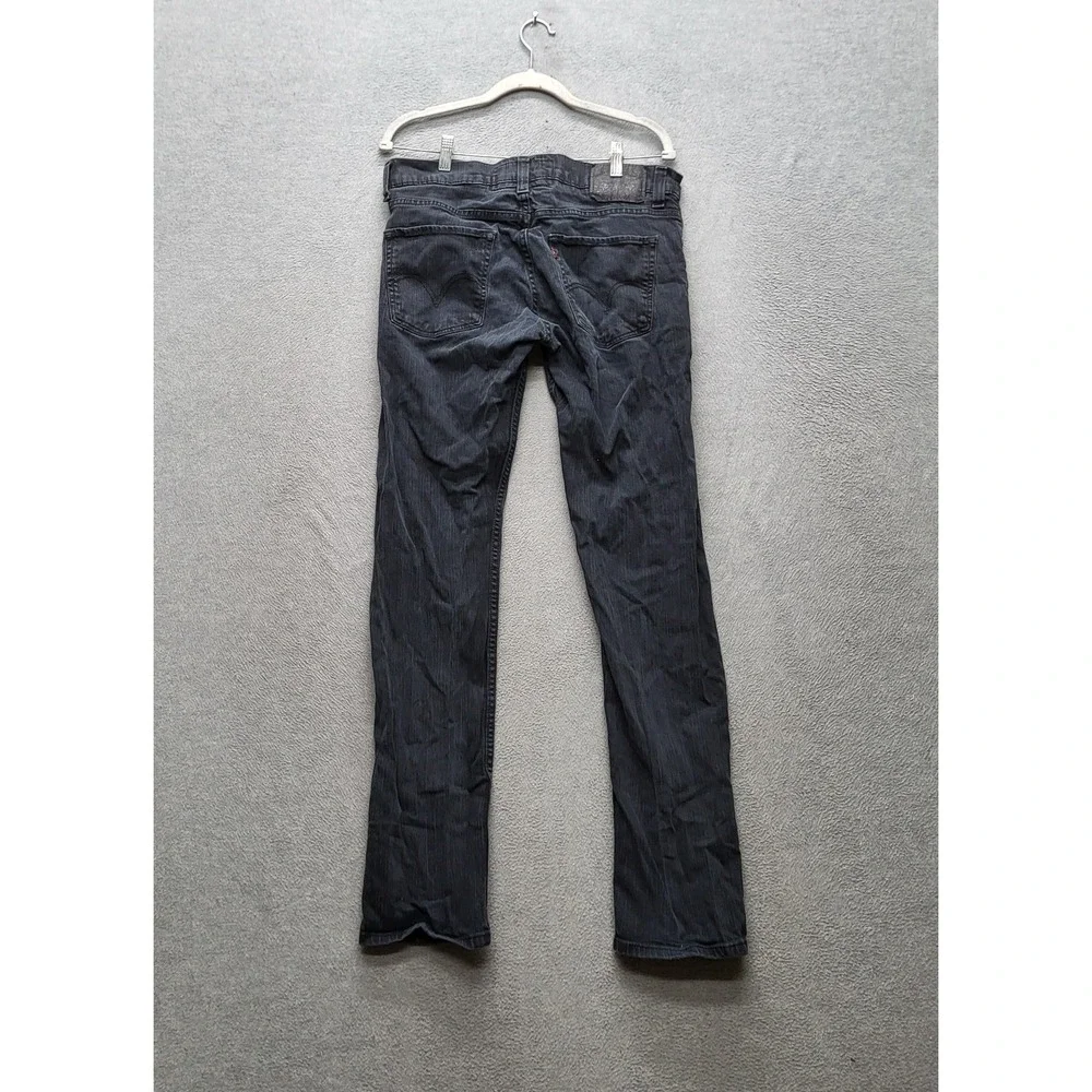 VINTAGE Levi's 511 Men Jeans 34X32‎ Black Denim Skinny Fit 31
